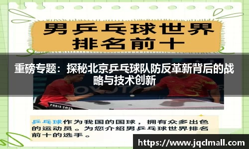 重磅专题：探秘北京乒乓球队防反革新背后的战略与技术创新